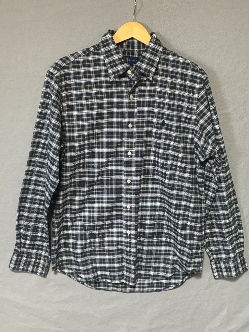 Polo Ralph Lauren Plaid Button Down Shirt Classic Fit Medium Preppy Old Money,
